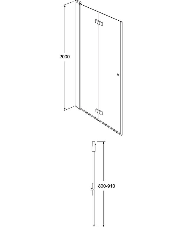 Kokkuvolditav dušiuks Square - Joonis - Square_folding_door_90_Left_web.jpg