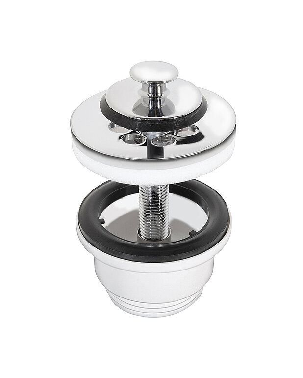 Washbasin bundle Nordic³ - Complete washbasin bundle for easy installation,
Easy to clean and minimalistic design
Universal drain set for floor or wall connection