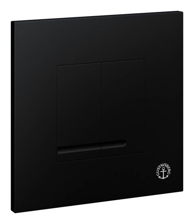 Kontrollpanel til Triomont XS - firkantet trykknapp - Laget av plast med matt sort farge
Til frontmontering på Triomont XS
Tilgjengelig i forskjellige farger og materialer
