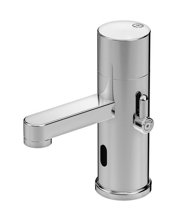 Bathroom sink faucet Nordic³ - sensor-controlled - Batteries included, installed in the faucet
Simple installation with self-calibration
Smart function for cleaning and prevention of sabotage