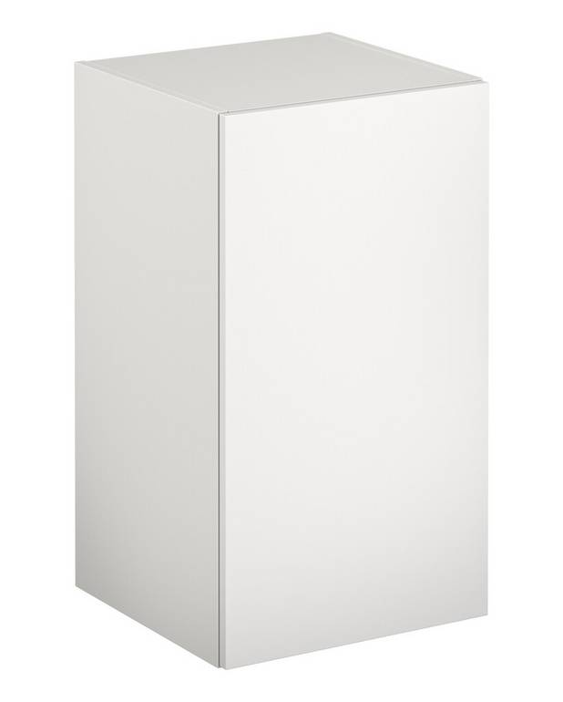 Seinäkaappi Artic – korkea - Pehmeästi sulkeutuva ovi
Sopii hyvin kaapiksi pyykkihuoneeseen
Kiinnitysjärjestelmä, joka on helppo ja nopea asentaa seinään ja helppo säätää oikeaan asentoon