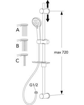 Dusjbatteri Atlantic 2.1 – 1-greps