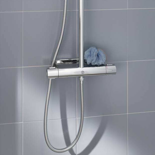 Dušas maisītājs New Nautic – ar termostatu, 40 c-c - Safe Touch reduces the heat on the front of the faucet
Maintains even water temperature during pressure and temperature changes
Contains less than 0.1% lead