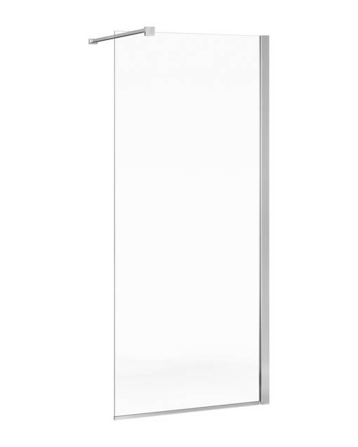 Square shower wall - Fixed wall, can be combined with Square shower door
Reversible for right/left-hand installation
Polished  profiles and wall brace