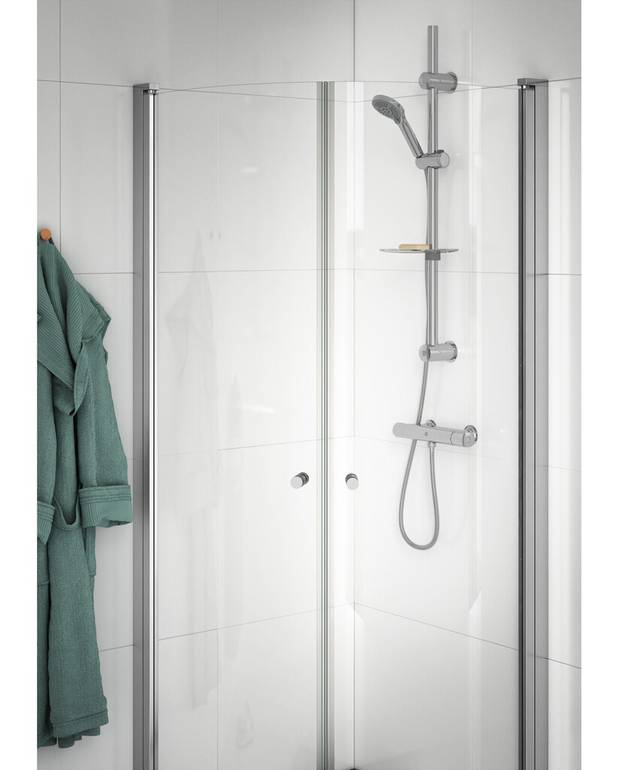 Atlantic 2.1 brusesæt – termostat - Complete with energy class A shower set
Maintains even water temperature during pressure and temperature changes
Contains less than 0.1% lead