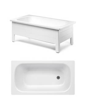 Bathtub with front panel, Standard – 1300 x 700