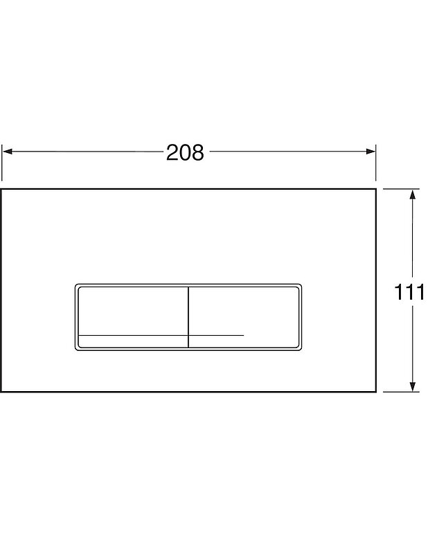 Flush button for fixture XT - top flush button, rectangular - Drawing - GB1921102082-OLD.jpg
