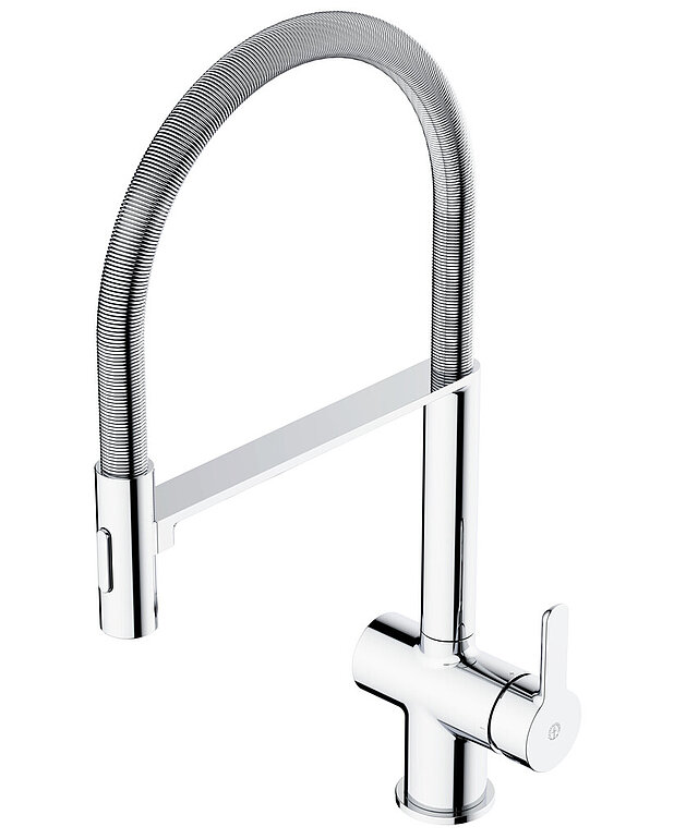 Köögisegisti Estetic - Jooksutoru väljatõmmatav osa tagab suurema ulatuse ja mitmekülgsuse, võimaldab ligipääsu kõikidele valamu piirkondadele