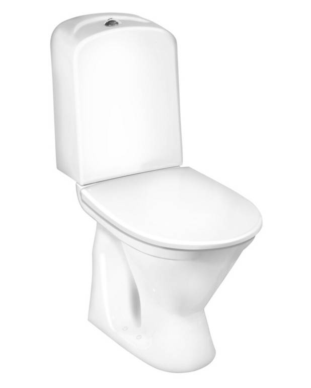 Toalettstol Nordic³ 3510 - dolt p-lås - Funktionell design med skandinaviska standardmått
Heltäckande kondensfri spolcistern