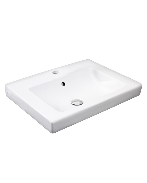 Valamu Artic 4551 - süvistamiseks 55 cm - Disain eristub sirgete joonte ja täisnurkadega
Süvistamiseks töötasapinnale või mööblile
Ceramicplus: kiire ja keskkonnasõbralik puhastus