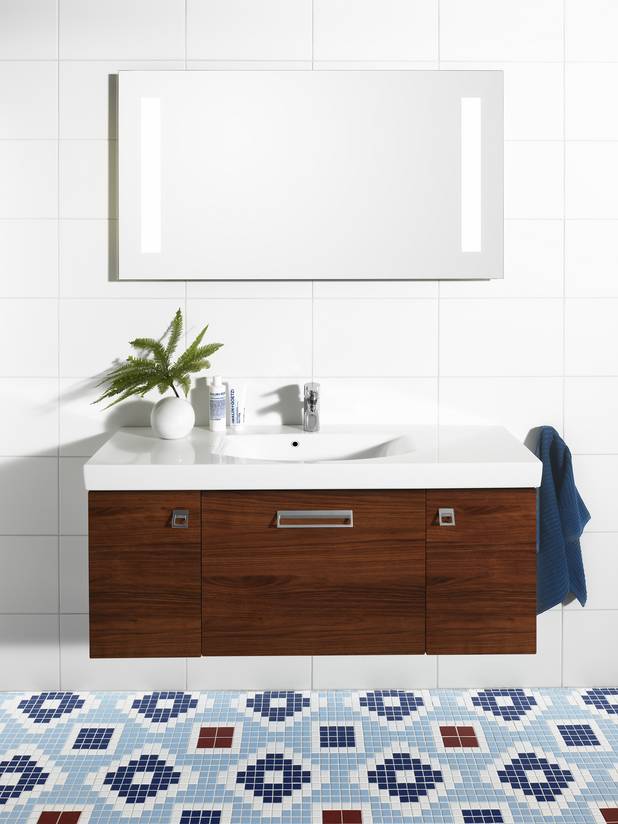 Bathroom sink Logic 5188 - for bolt/bracket mounting 122 cm - Shallow depth for more space in the bathroom
For bolt or bracket mounting
Can also be mounted on Logic furniture