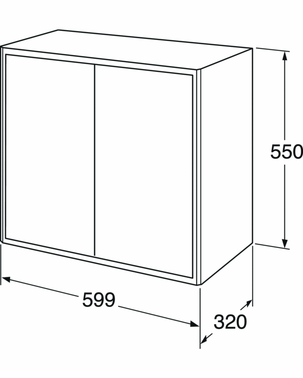Badrumsförvaring Graphic - djup - Kan kombineras med Graphic väggskåp och högskåpsmoduler 
Finns även i 16 cm djup - för flexibel förvaring i mindre utrymmen
Upphängningssystem - lätt att montera och justera på vägg