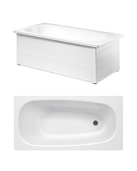Bathtub with front panel, Standard – 1400 x 700