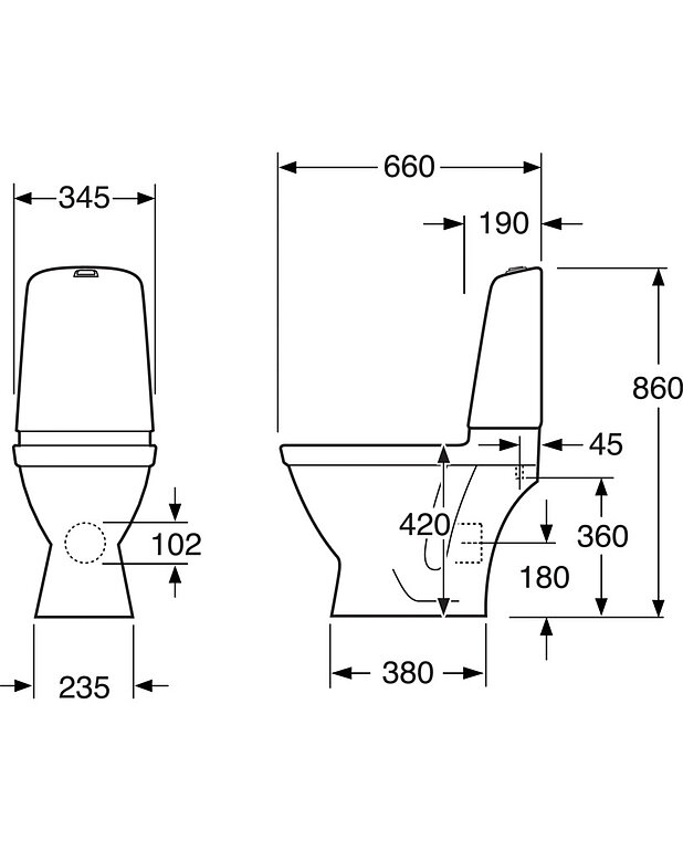 Toilet Nautic 1510 - hidden P-trap, Hygienic Flush - Drawing - Gustavsberg_Toilet_Nautic_1510_P-trap.jpg
