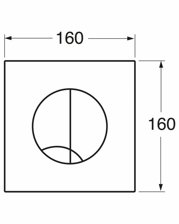 Huuhtelupainike XS-asennustelineeseen – seinäpainike, pyöreä - Muovia, jossa mattakromipinta
Asennetaan Triomont XS -asennustelineeseen
Saatavana eri värejä ja materiaaleja