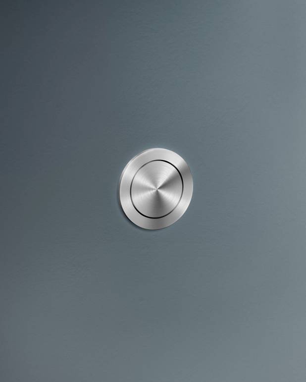 Toalettknapp for fikstur XT/XS – pneumatisk, rustfri - Produsert i rustfritt metall
For installasjon sammen med Triomont XT eller XS