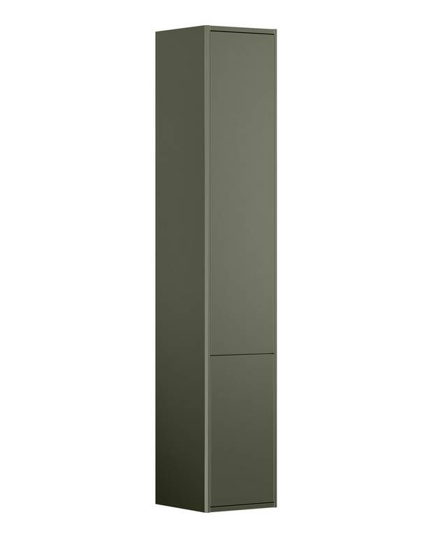 Badeværelsesmøbel Graphic – dybt - 32 cm dybde med smart opbevaring i den øverste låge
Kan kombineres til moduler med Graphic vægskabe og højskabe
Ophængningssystem, som er nemt at montere og justere på væggen
