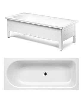 Bathtub with front panel, Combi – 1600 x 700 - first