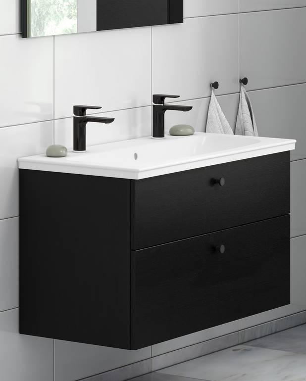 Bathroom sink for vanity unit Artic - 100 cm - For mounting on Artic furniture
Made from hygienic, durable and densely sintered sanitary ware