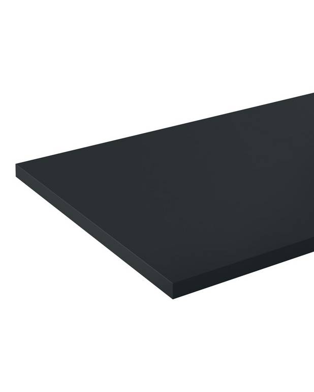 Worktop Black 1981 - 2500 mm - Can be made to measure in the desired length, see length span in article description
Anti-fingerprint surface
Extra scratch-resistant and durable surface that is easy to keep clean