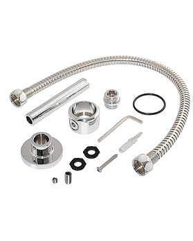 Wall attachment with connection hose - first