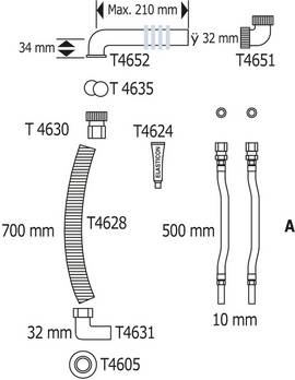 Flexibel slangsats 1708