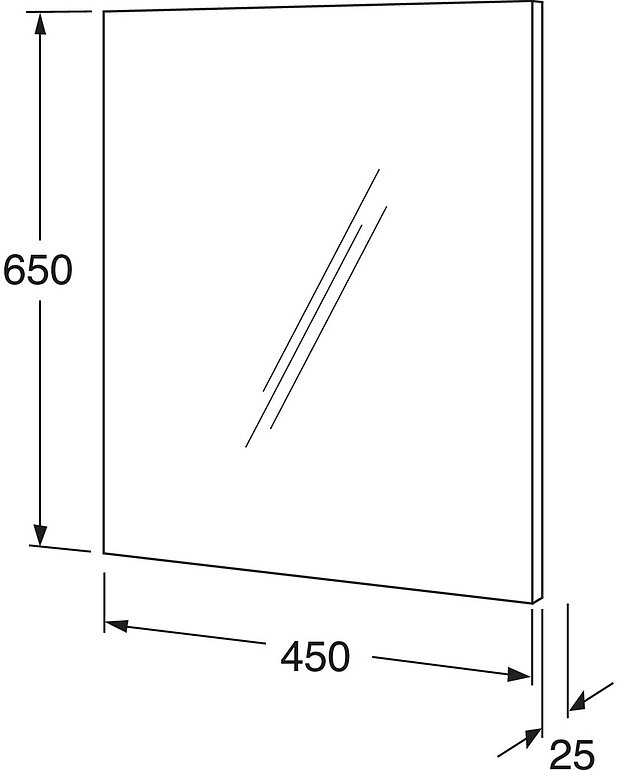  - For permanent installation on wall
All mounting hardware included