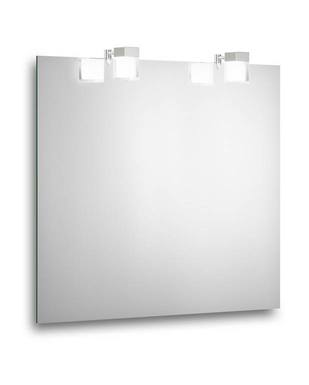 Bathroom mirror Artic - 80 cm - For permanent installation on wall
Protection class IP44
LED lighting