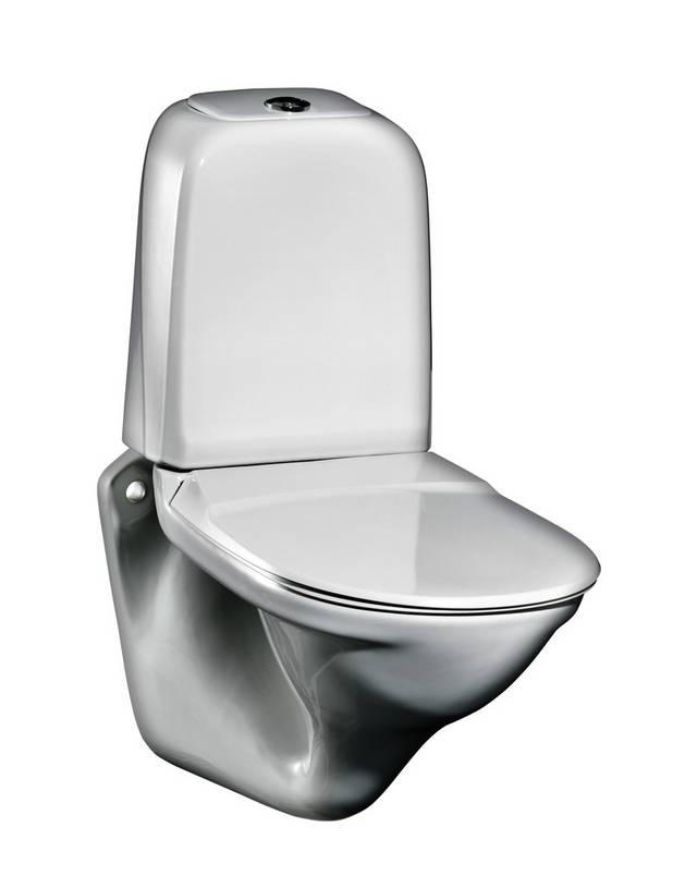 Vegghengt toalett 339 ROT – med utvendig sisterne - Passer eldre standardmål 
Boltavstand c-c 225 mm
Ceramicplus: rengjør raskt og miljøvennlig