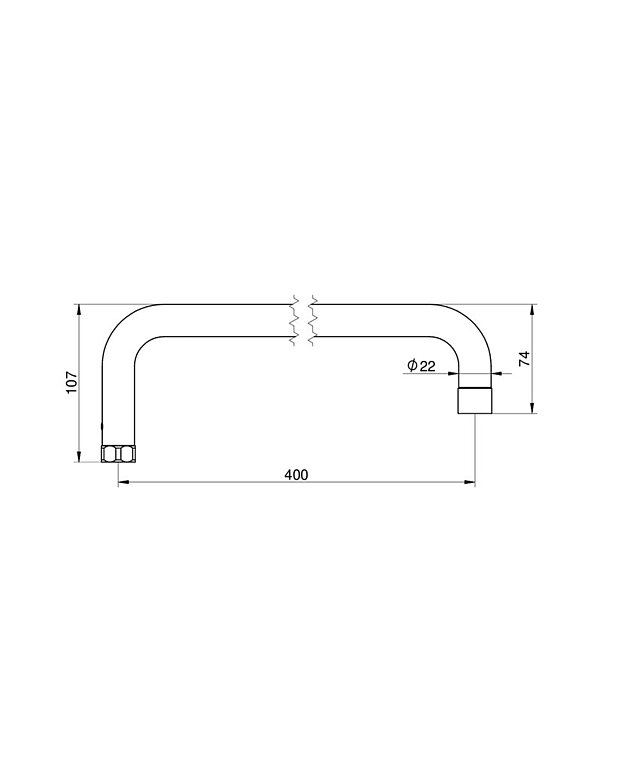 Svängbar utloppspip 400 mm - Måttskiss - 650755_1_skiss_Drawing.jpg