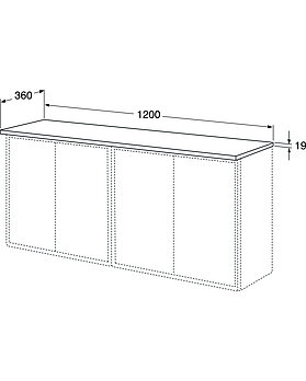 Pöytälevy Graphic – 120 cm - Mittapiirros - GB71GCTP1232_drawing.jpg