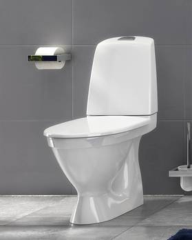 Gulvtoalett Nautic 1510 skjult p-lås, Hygienic Flush.