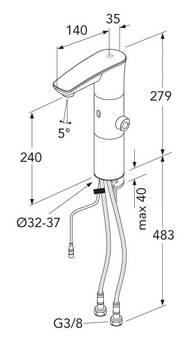 Washbasin mixer Sensoric 1.0