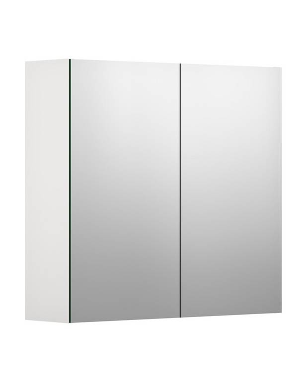 Mirror cabinet Graphic Base - 60 cm - Double sided mirror doors
Soft closing doors
2 movable glass shelves