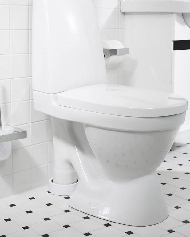 Toilet Nautic 1591 - open S-trap, large footprint, Hygienic Flush - Easy-to-clean and minimalistic design 
Open flush edge for simplified cleaning
Large footprint: covers marks left by old toilets