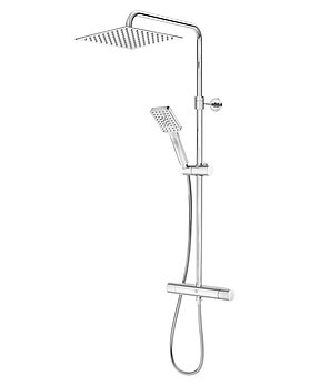 Takdusch Atlantic Square Takdusch Atlantic Square - Safe Touch, minimerar värmen på blandarens framsida