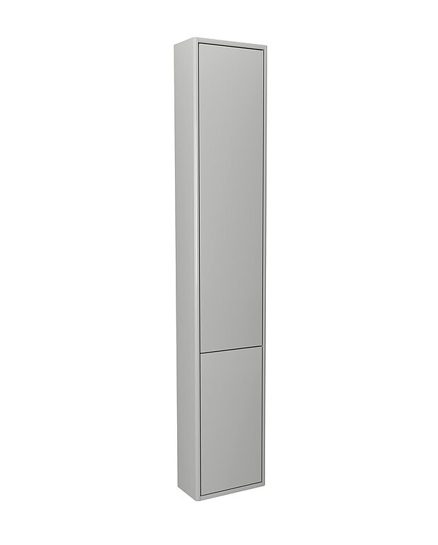 Bathroom storage Graphic, high cabinet - shallow - 16 cm deep, fits small bathrooms
Easy to combine with other Graphic storage modules
Easy to mount on the wall, easy to adjust position
