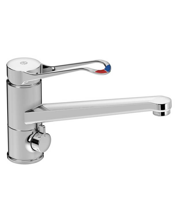 Kitchen mixer New Nautic - low Spout - Contains less than 0.1% lead 
Energy class B
Equipted with elongated lever
