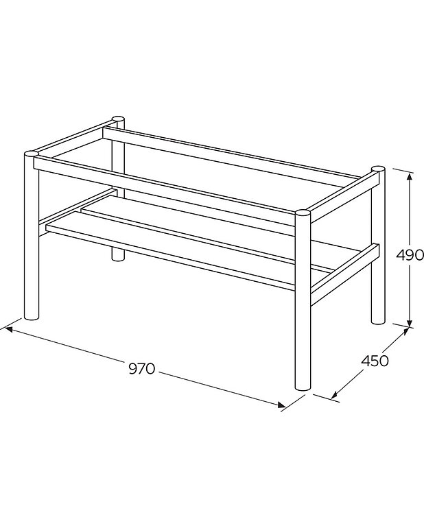 Ducentic legframe 100cm - Drawing - Gustavsberg_Ducentic_legframe_1000_mm.jpg