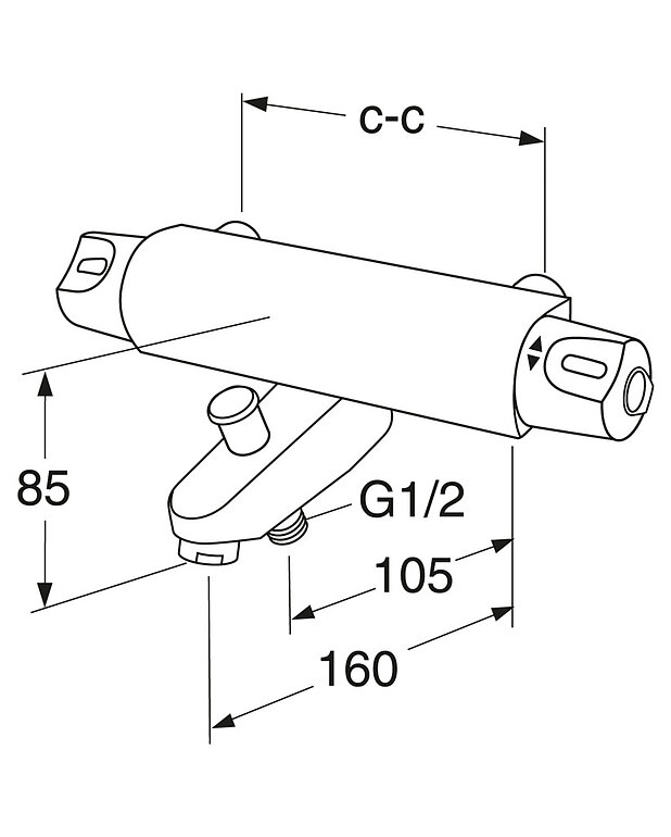Ammehana Nautic - termostaatti - Mittapiirros - 205333.jpg
