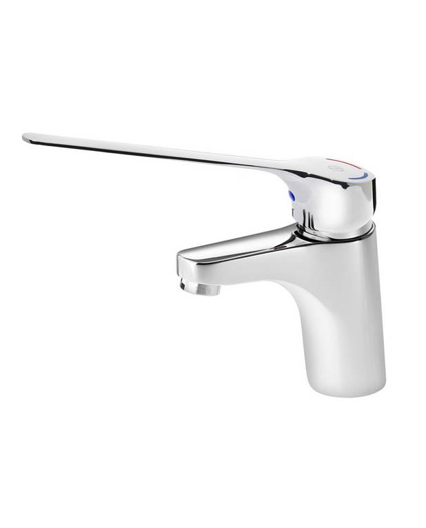 Bathroom sink faucet Care - Contains less than 0.1% lead
Covered and smooth type-approved flexible water connection for easier installation
Laminar aerator (no air intake)