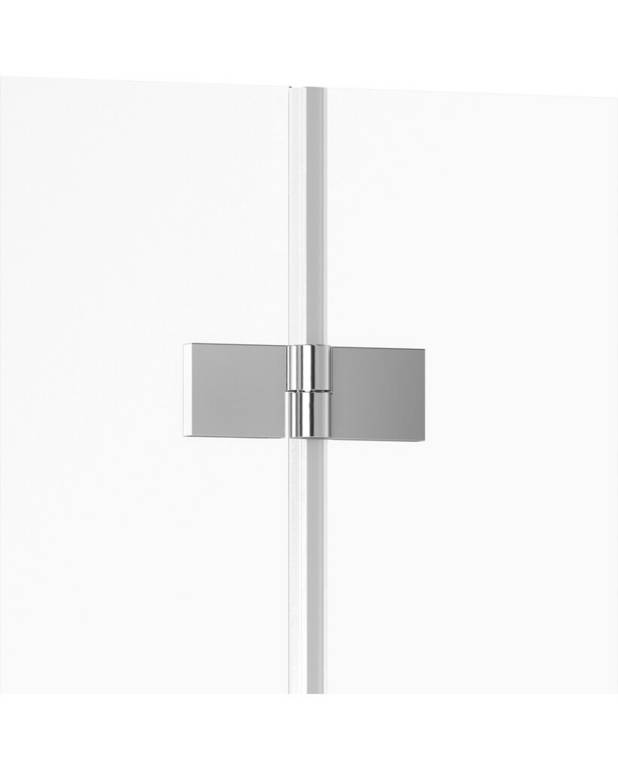 Square Foldable shower door corner set - Foldable door, takes up less space
Can be used even in tight spaces where the folding function solves the problem
Corner configuration specified as 