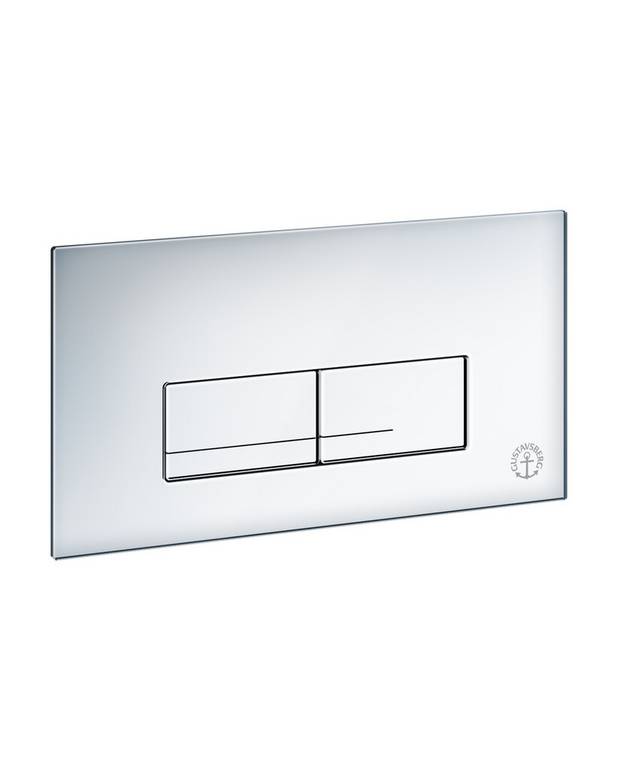 Flush button for fixture XT - top flush button, rectangular - Neat design in white glass
For top installation on Triomont XS