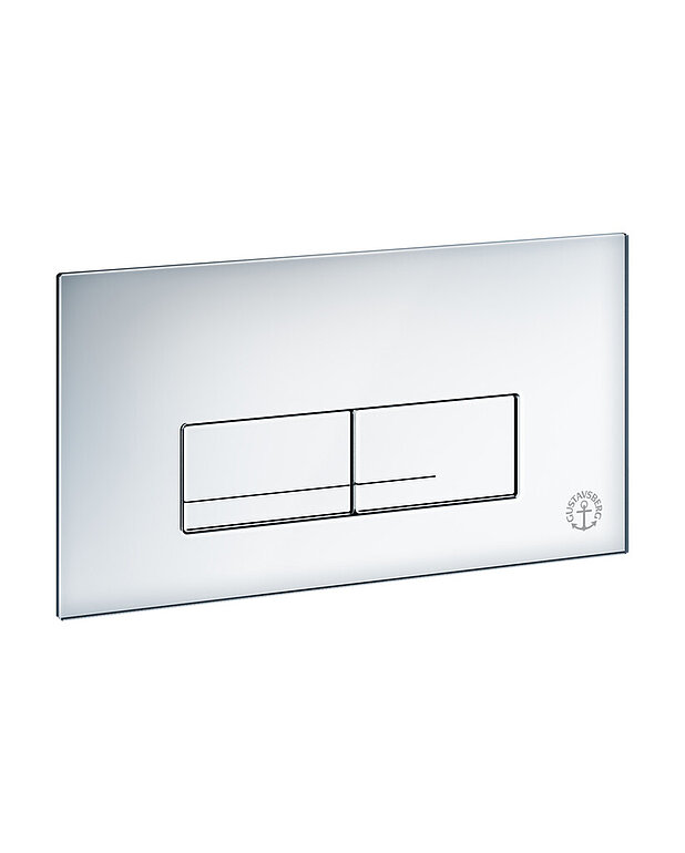 Flush button for fixture XT - top flush button, rectangular - Neat design in white glass