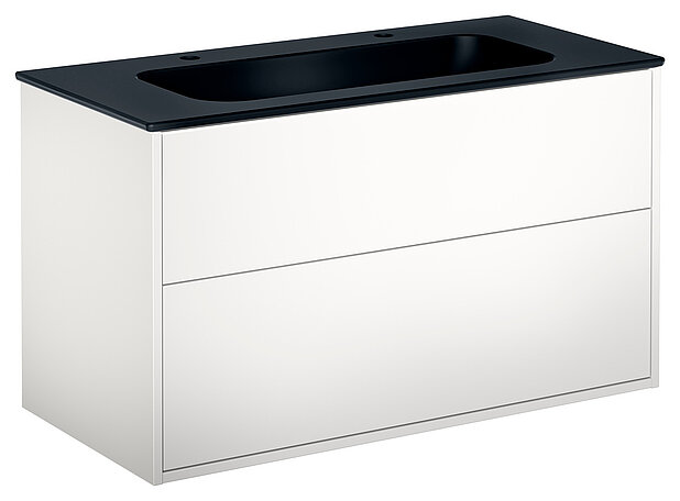 Skapītis Artic – 100 cm - Porcelāna izlietne ar modernu dizainu un plašām virsmām visiem jūsu piederumiem
Pop-up sifons ar viedo tīrīšanas funkciju
Izgatavots no mitruma izturīgiem materiāliem