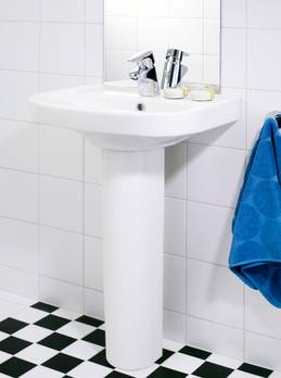 Vannas istabas izlietne 2560 ROT - montējama ar skrūvēm/kronšteiniem 56 cm