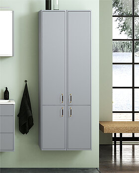 Bathroom storage Graphic, high cabinet - deep - second