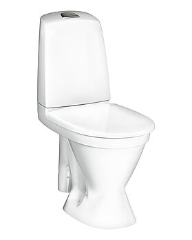 Toalettstol Nautic 1591 - öppet s-lås, stor fot, Hygienic Flush