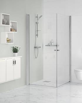 Kvadrātveida  dušas durvju komplekts
