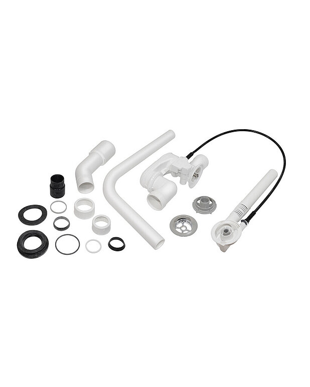 Ylivuoto- ja poistoputkisarja, sekä tulppa ja säädin - Koostuu tuotteista GB29243000155 & GB29243000156